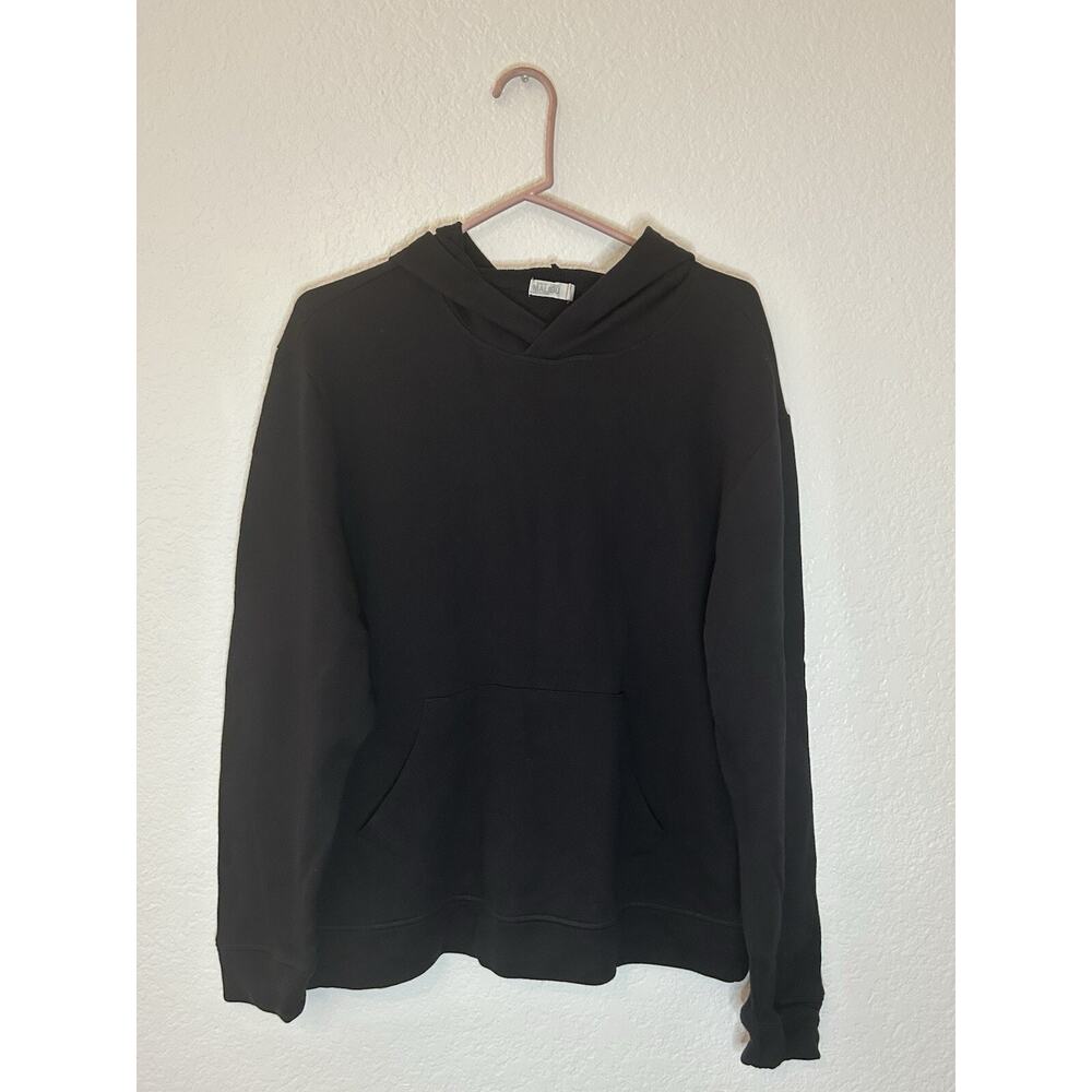 Barefoot Dreams Malibu Collection French Terry Hoodie Men’s XL Black